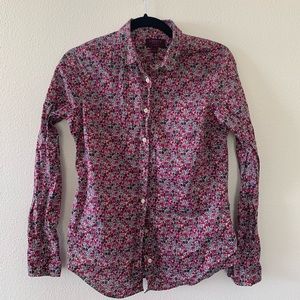 Liberty print J crew cotton shirt